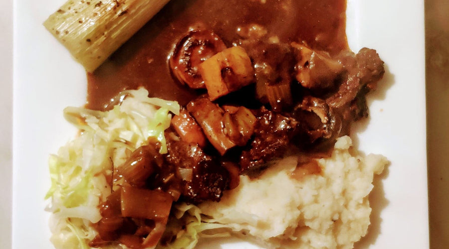 Braised Ox Cheeks with Wild One Imperial Stout