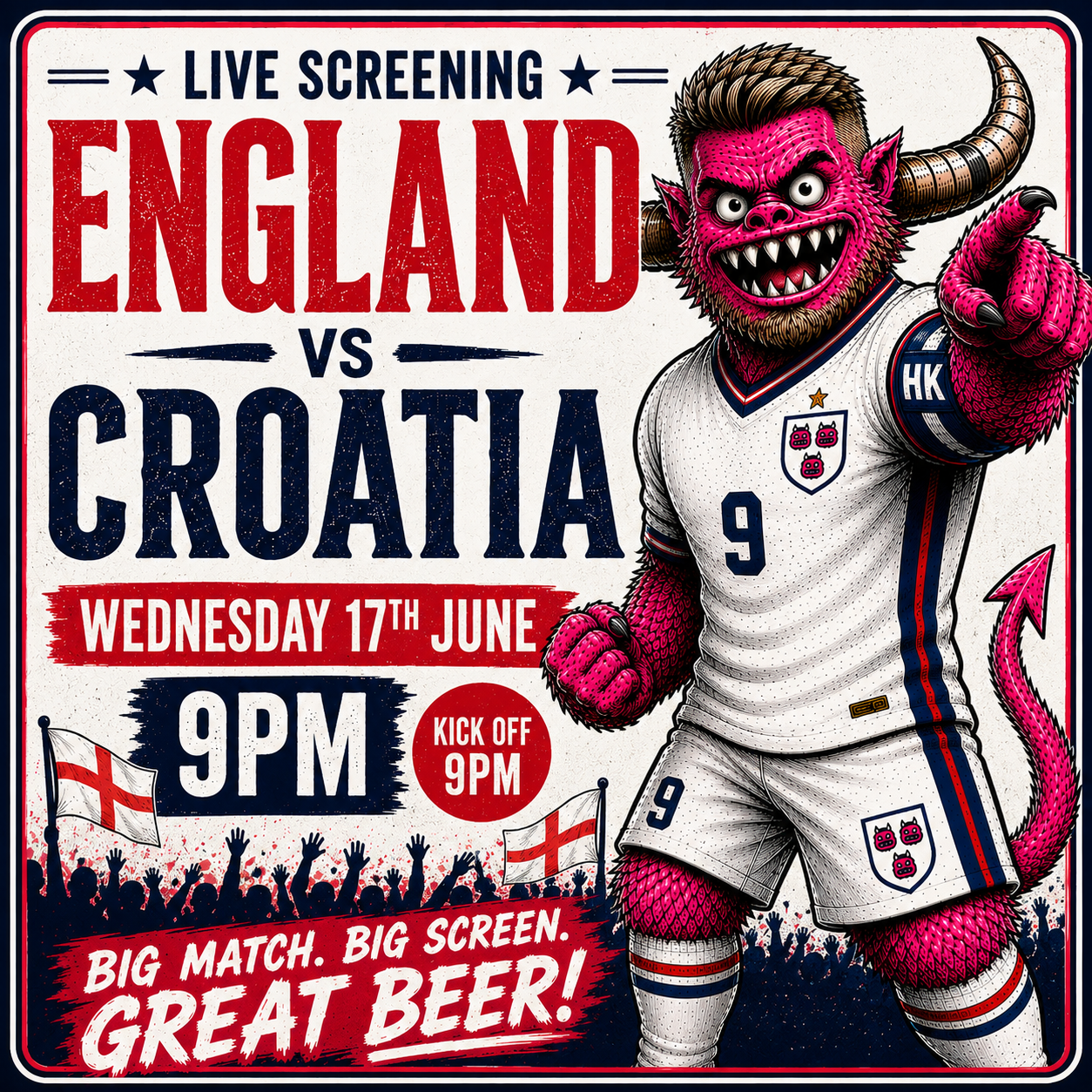 England Vs Croatia 17/06/26