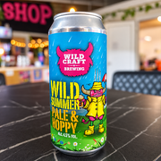 Wild Summer can photographed in the Wildcraft Brewery taproom